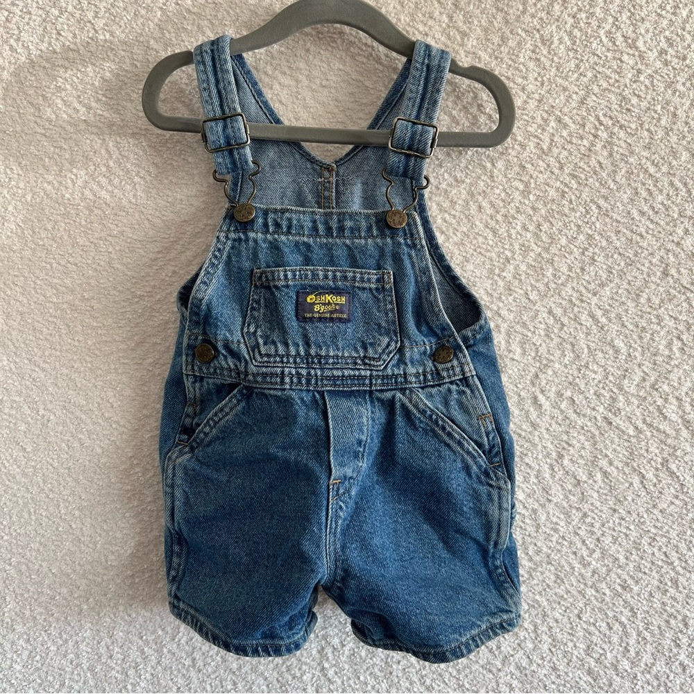 Osh Kosh B’Gosh Vintage Retro Baby Blue Denim Overalls Size‎ 18 Months